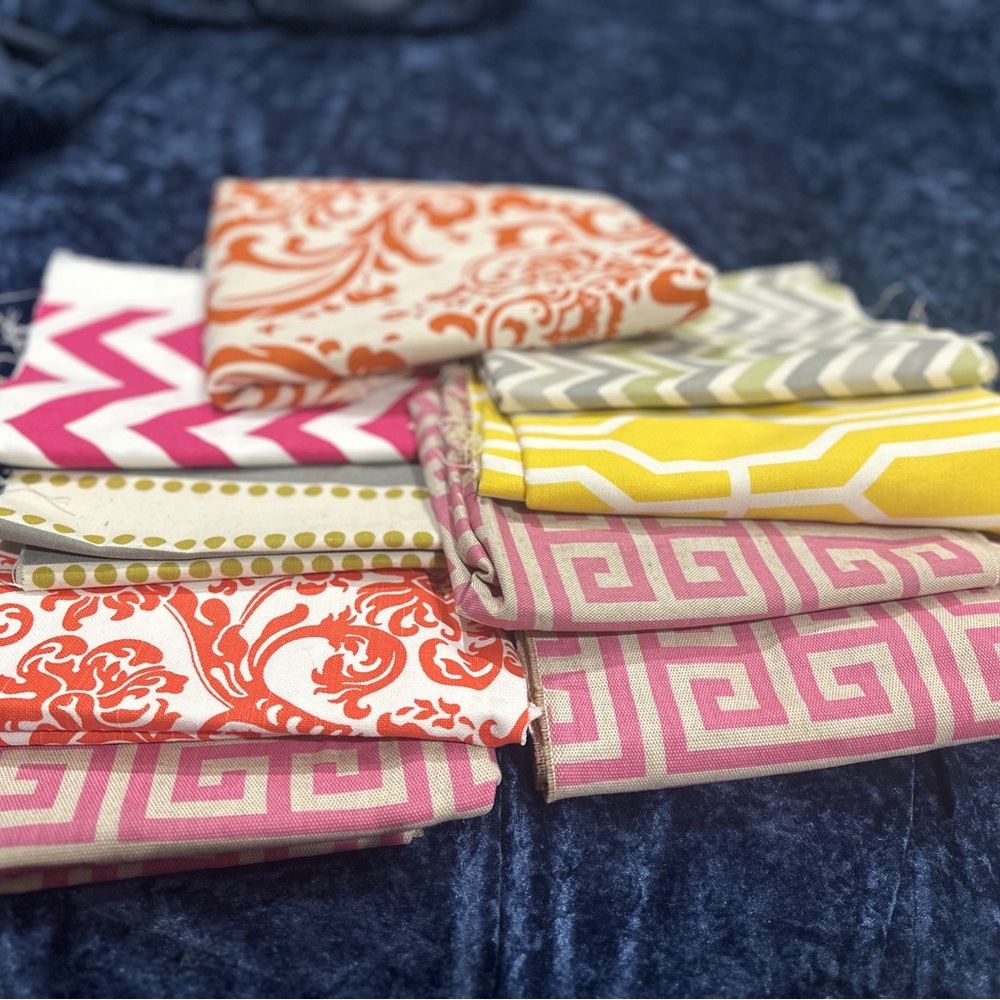 Colorful Patterned Fabric Bundle